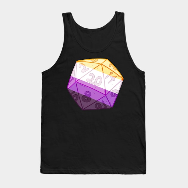 Pride Dice - Nonbinary Tank Top by AstralArts